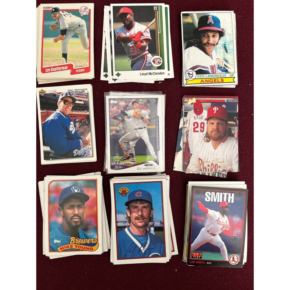 Lot Of (70) Vintage Baseball Cards 1970s, 80s, 90s, and 2000s